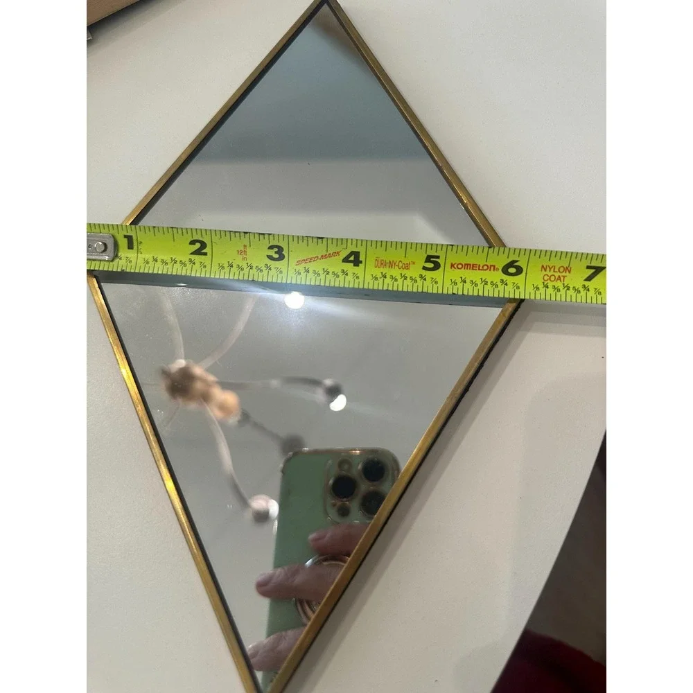 Vintage Diamond Shaped Wall Mirror